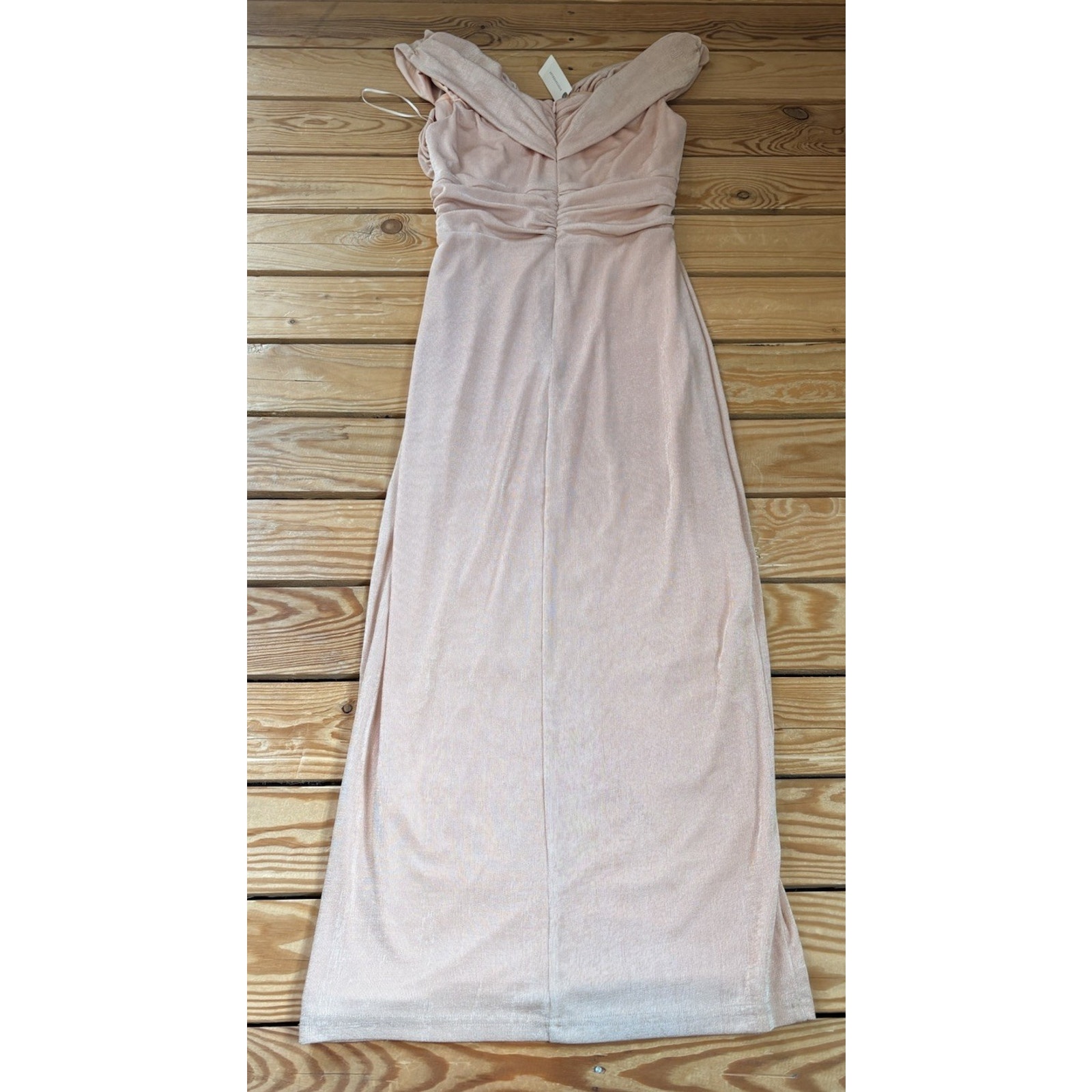 Misha Nwt $335 Women’s Maylee Sleeveless Evening Gown Size L Peach R9 — image 2 of 8